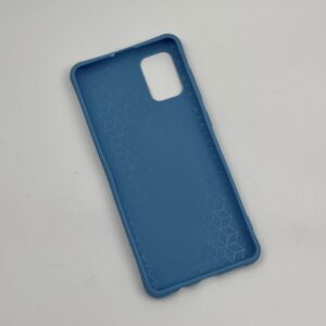 قاب گوشی Galaxy A71 سامسونگ ژله ای طرح ساده رنگ آبی کد 34301