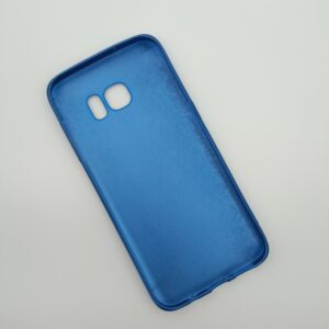 قاب گوشی Galaxy S7 Edge سامسونگ ژله ای Baseus طرح ساده رنگ آبی کد 60426