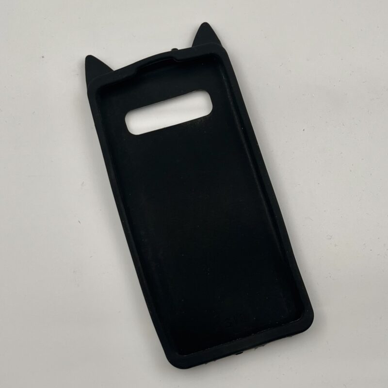 قاب گوشی Galaxy S10 Plus سامسونگ سیلیکونی برجسته طرح گربه مشکی کد 62011 - Image 2