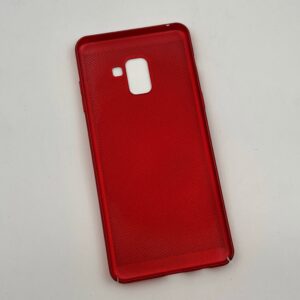 قاب گوشی (A730) Galaxy A8 Plus 2018 سامسونگ طرح پشت سوزنی قرمز کد 22356