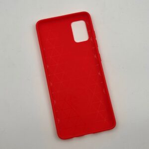 قاب گوشی Galaxy A51 سامسونگ ژله ای طرح دار رنگ قرمز کد 26910