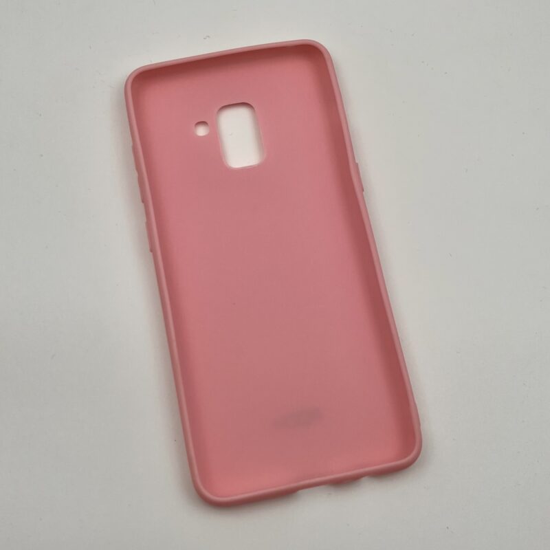 قاب گوشی (A730) Galaxy A8 Plus 2018 سامسونگ ژله ای صورتی طرح ROCK کد 32820 - Image 2