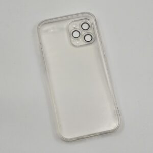 قاب گوشی iPhone 12 Pro Max آیفون ژله ای پشت شفاف محافظ لنز دار بی رنگ مدل Unique Case کد 33846