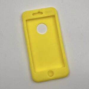 قاب گوشی 360 درجه iPhone 7 / iPhone 8 / iPhone SE 2020 / iPhone SE 2022 آیفون سیلیکونی ژله ای زرد ساده کد 36871