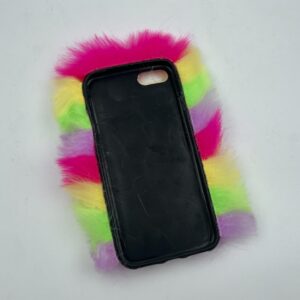 قاب گوشی iPhone 5 / iPhone 5S آیفون ژله ای پشمی طرح رنگارنگ نگین دار کد 44002