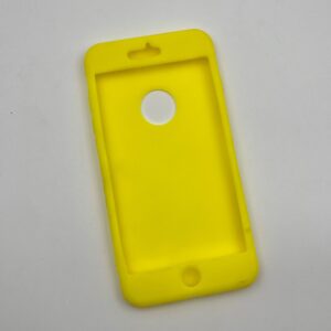 قاب گوشی 360 درجه iPhone 6 Plus / iPhone 6s Plus آیفون سیلیکونی ژله ای زرد فسفری کد 52000