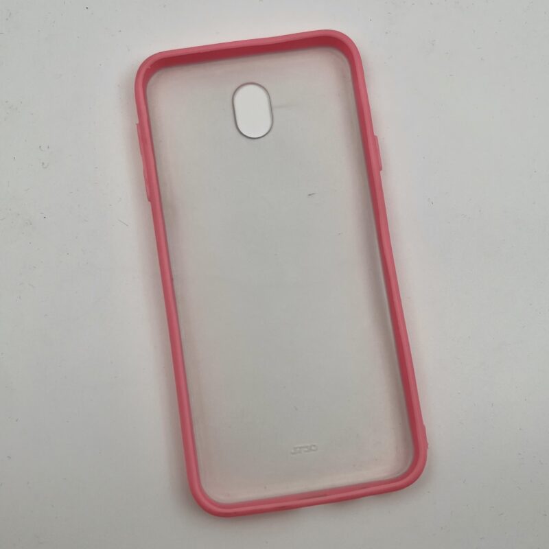 قاب گوشی Galaxy J7 Pro (J730) سامسونگ نیمه مات ساده دور سیلیکونی رنگ صورتی کد 58489 - Image 2