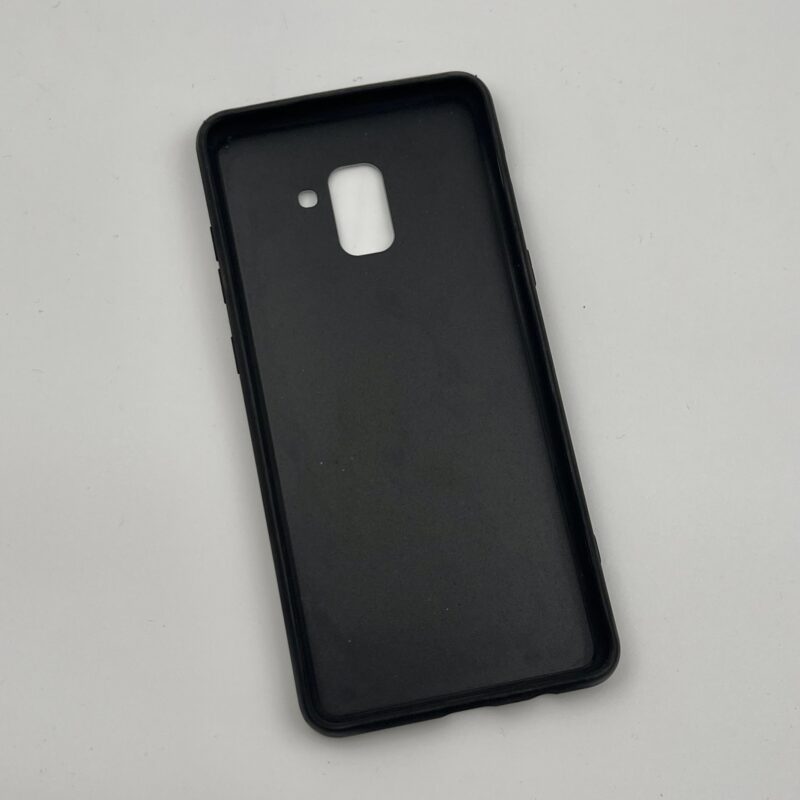 قاب گوشی (A730) Galaxy A8 Plus 2018 سامسونگ دور ژله ای سفید و مشکی لاکچری کد 67464 - Image 2