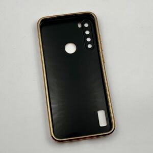 قاب گوشی Xiaomi Redmi Note 8 / Redmi Note 8 2021 شیائومی ژله ای My Case دور طلایی محافظ لنز دار مگ سیف مشکی کد 73483