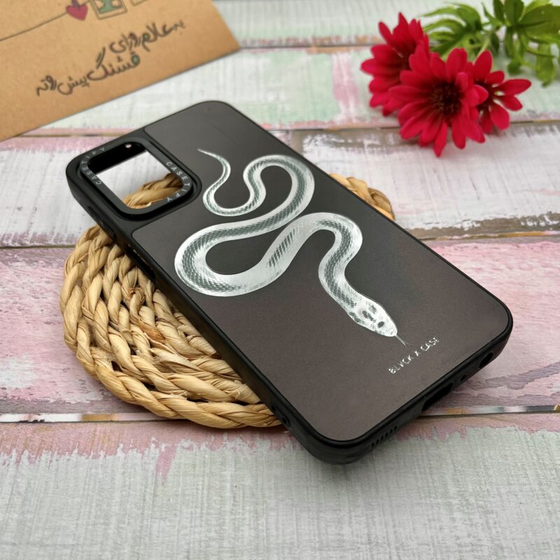 قاب گوشی A23 سامسونگ CASETiFY آینه ای لوکس دور ژله ای اورجینال طرح مار کد 31227 - Image 2