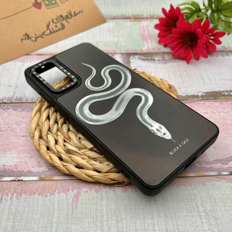 قاب گوشی Galaxy S20 FE سامسونگ CASETiFY آینه ای لوکس دور ژله ای اورجینال طرح مار کد 33326 - Image 2