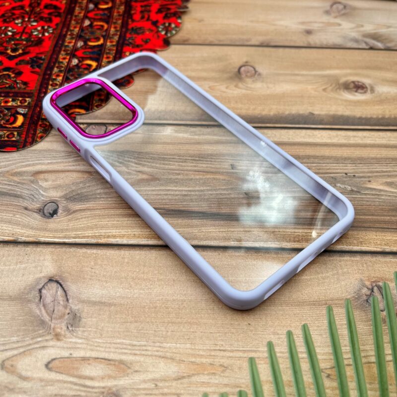 قاب گوشی A23 سامسونگ New Skin اورجینال متال دور سیلیکونی شفاف یاسی کد 44789 - Image 2