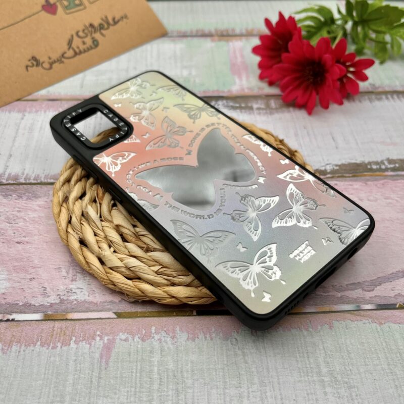 قاب گوشی Galaxy A51 سامسونگ CASETiFY آینه ای لوکس دور ژله ای اورجینال طرح پروانه کد 49715 - Image 2
