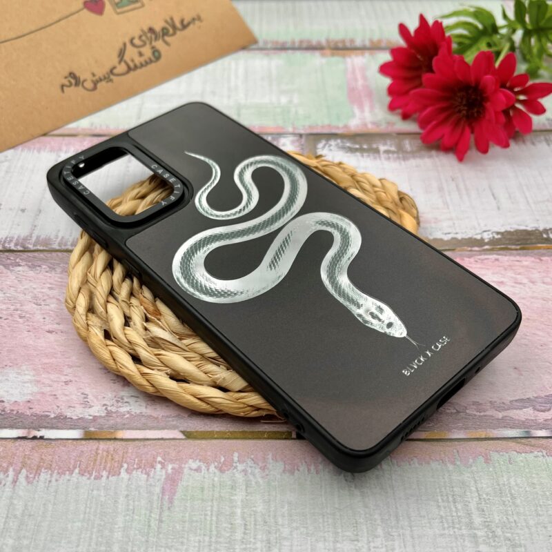 قاب گوشی Galaxy A73 سامسونگ CASETiFY آینه ای لوکس دور ژله ای اورجینال طرح مار کد 52027 - Image 2