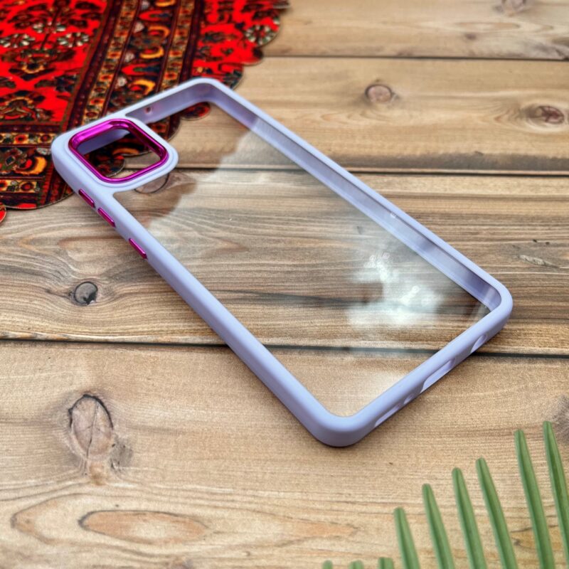 قاب گوشی Galaxy A51 سامسونگ New Skin اورجینال متال دور سیلیکونی شفاف یاسی کد 61534 - Image 2