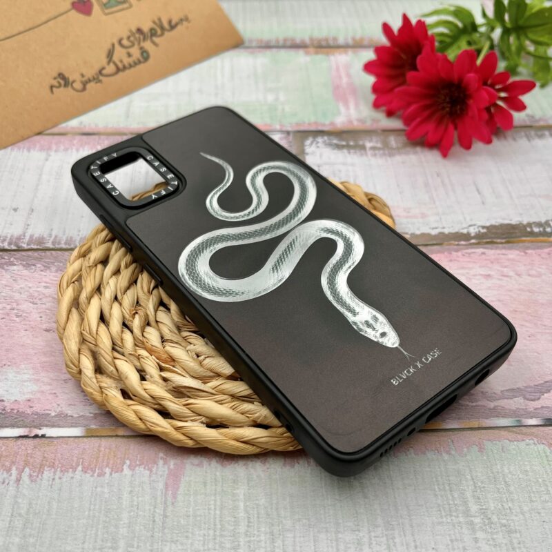 قاب گوشی Galaxy A51 سامسونگ CASETiFY آینه ای لوکس دور ژله ای اورجینال طرح مار کد 66600 - Image 2
