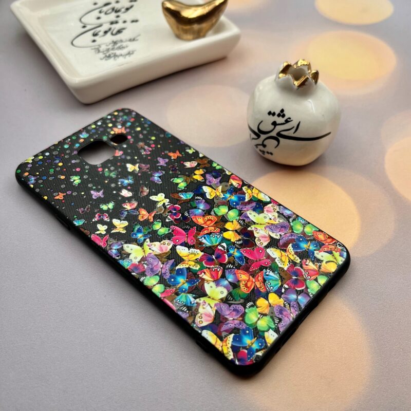 قاب گوشی (Galaxy A7 2016 (A710 سامسونگ دور ژله ای طرح برجسته فانتزی مدل پروانه کد 67367 - Image 2