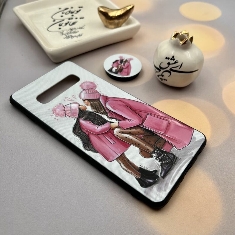قاب گوشی Galaxy S10 Plus سامسونگ دور ژله ای طرح برجسته فانتزی مدل دختر پاپ سوکت دار کد 71059 - Image 2