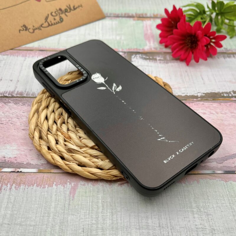 قاب گوشی A23 سامسونگ CASETiFY آینه ای لوکس دور ژله ای اورجینال طرح گل رز سفید کد 80546 - Image 2