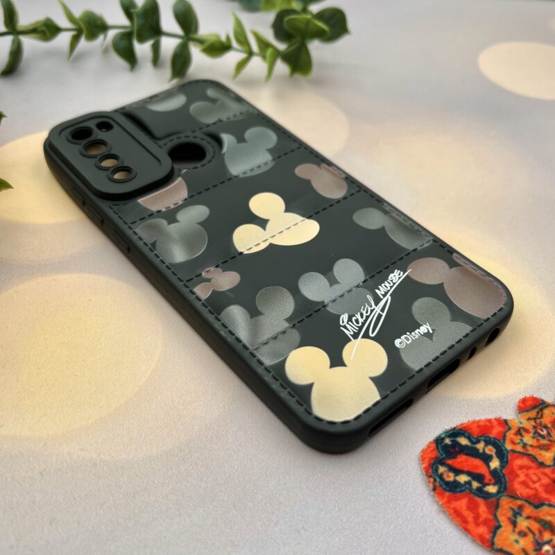 قاب گوشی Redmi Note 8 / Redmi Note 8 2021 شیائومی پافری محافظ لنز دار طرح رنگی Mickey Mouse میکی موس مشکی کد 14985 - Image 2