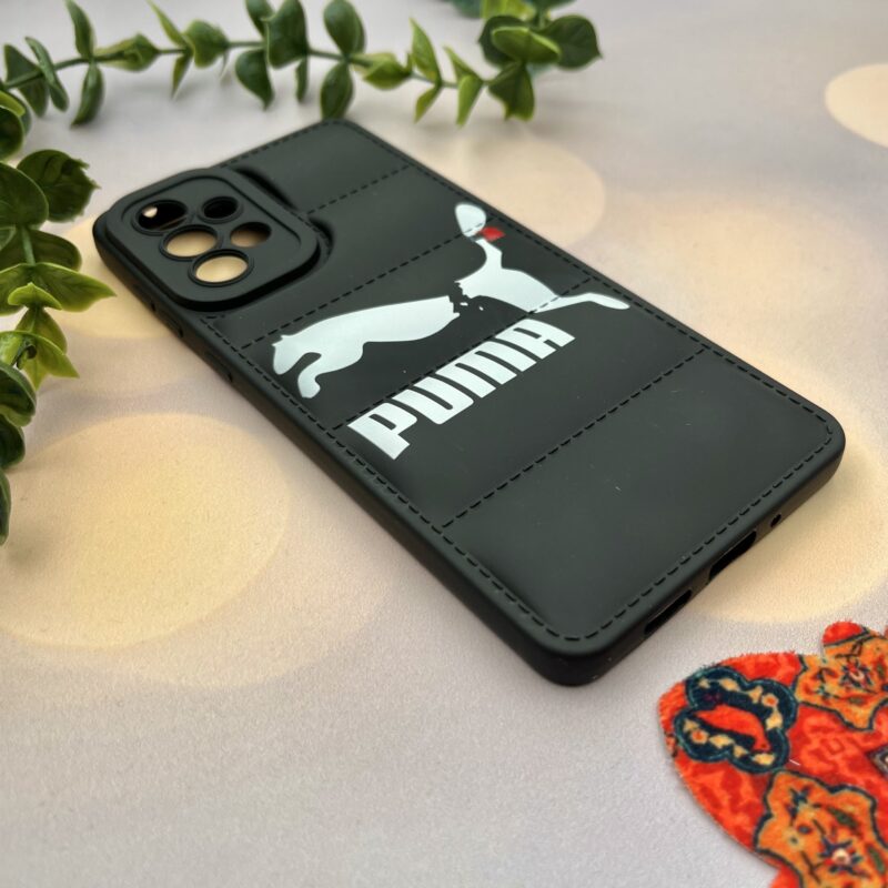 قاب گوشی Galaxy A73 سامسونگ پافری محافظ لنز دار طرح PUMA پوما مشکی کد 24322 - Image 2