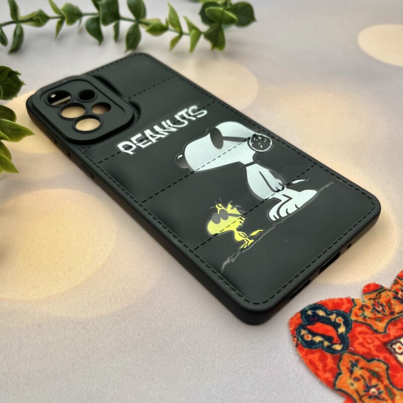 قاب گوشی Galaxy A73 سامسونگ پافری محافظ لنز دار طرح کارتونی Peanuts مشکی کد 28992 - Image 2