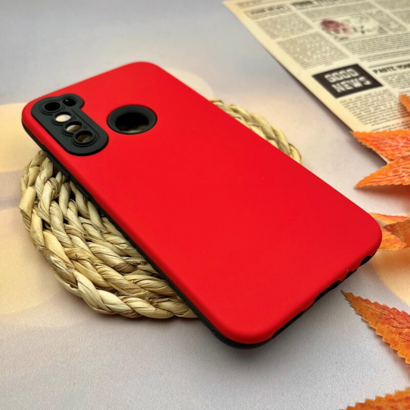 قاب گوشی Xiaomi Redmi Note 8 / Redmi Note 8 2021 شیائومی دو تکه ضد ضربه مقاوم محافظ لنز دار رنگ قرمز کد 40493 - Image 2