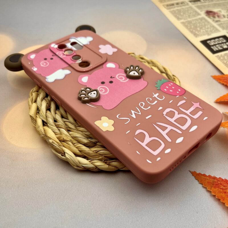 قاب گوشی Xiaomi Redmi Note 8 Pro شیائومی سیلیکونی فانتزی عروسکی برجسته دیزنی طرح خرس Sweet Babe محافظ لنز دار کد 41991 - Image 2