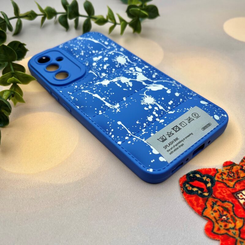 قاب گوشی Galaxy A34 5G سامسونگ پافری محافظ لنز دار طرح رنگی اسپرت آبی کد 49732 - Image 2