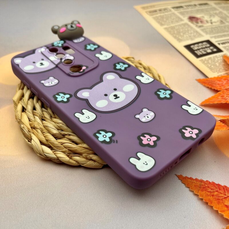 قاب گوشی Xiaomi Redmi Note 8 Pro شیائومی سیلیکونی فانتزی عروسکی برجسته دیزنی طرح خرس Teddy محافظ لنز دار کد 78607 - Image 2