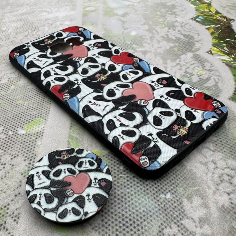 قاب گوشی Galaxy S7 Edge سامسونگ فانتزی سوزنی برجسته طرح پاندا Panda پاپ سوکت دار کد 19276 - Image 2