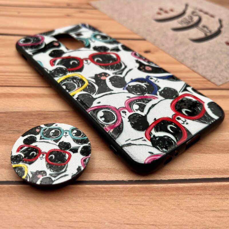 قاب گوشی (A605) Galaxy A6 Plus سامسونگ فانتزی سوزنی برجسته طرح panda پاندا پاپ سوکت دار کد 21579 - Image 2