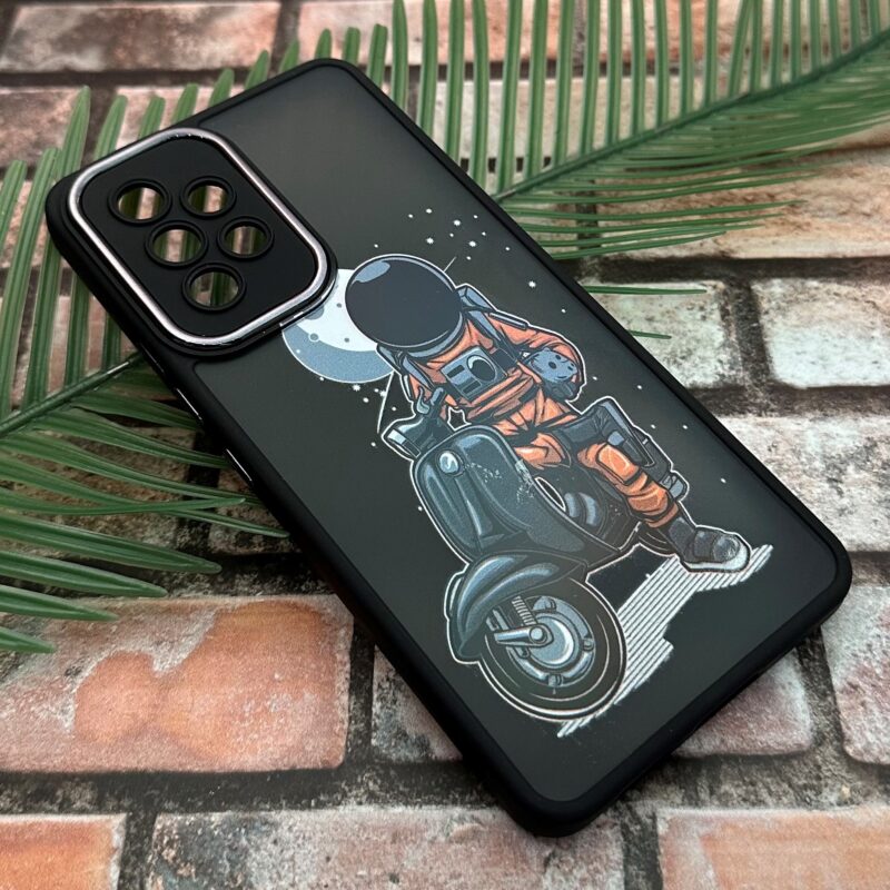 قاب گوشی Galaxy A53 سامسونگ متال دور سیلیکونی محافظ لنزدار طرح فضانورد موتور سوار کد 23126 - Image 2