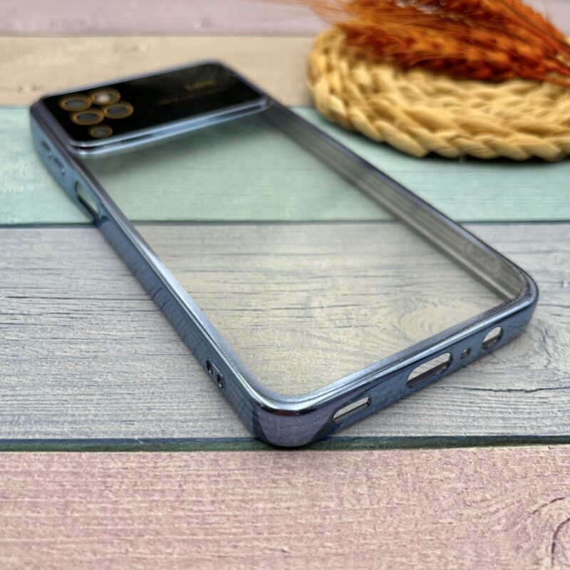 قاب گوشی Galaxy A12 / Galaxy M12 سامسونگ Camera Lens شفاف محافظ لنز دار دور آبی کد 29513 - Image 2