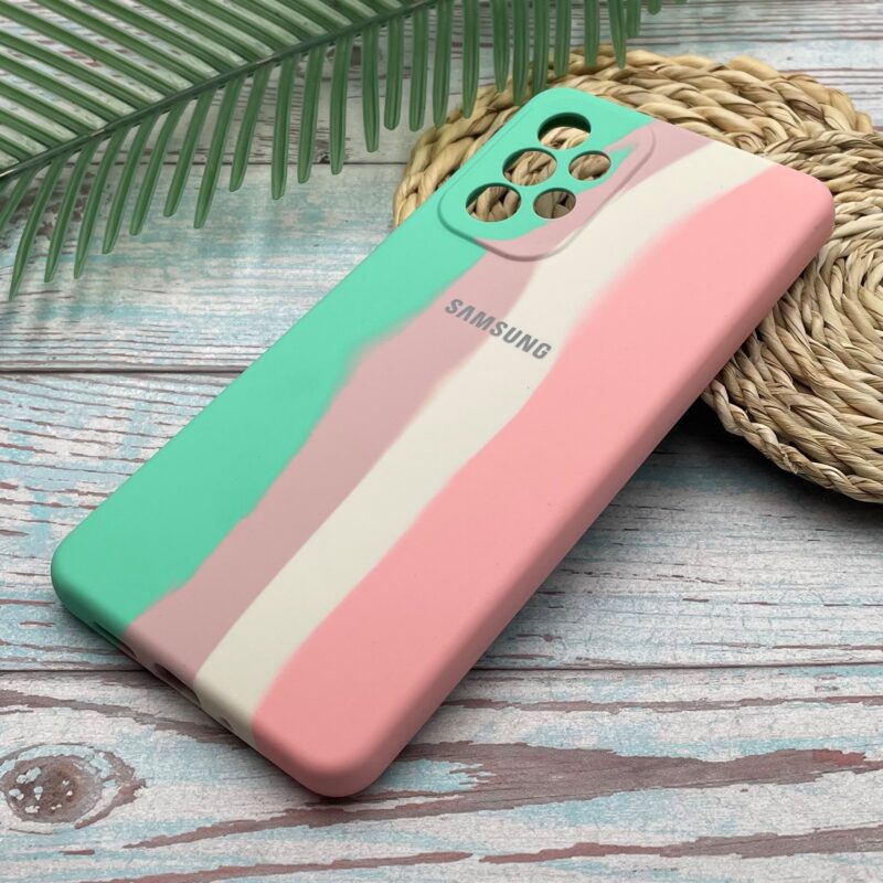 قاب گوشی Galaxy A73 سامسونگ سیلیکونی پاک کنی اورجینال آبرنگی رنگین ...