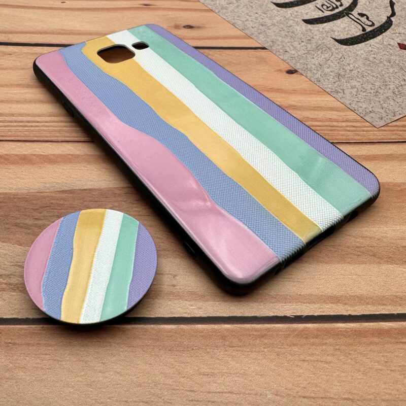 قاب گوشی (Galaxy A7 2016 (A710 سامسونگ فانتزی سوزنی برجسته طرح رنگی رنگی پاپ سوکت دار کد 43231 - Image 2