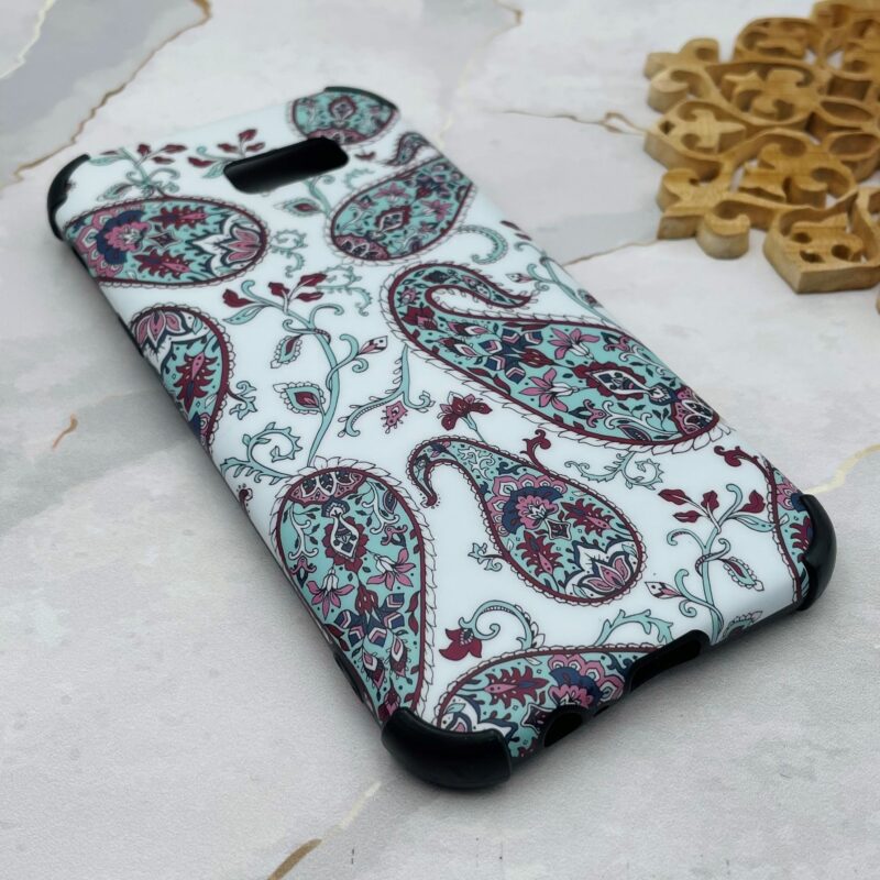 قاب گوشی Galaxy A7 2017 / A720 سامسونگ ایربگ دار دور ژله ای طرح ترمه محافظ لنز دار کد 44187 - Image 2