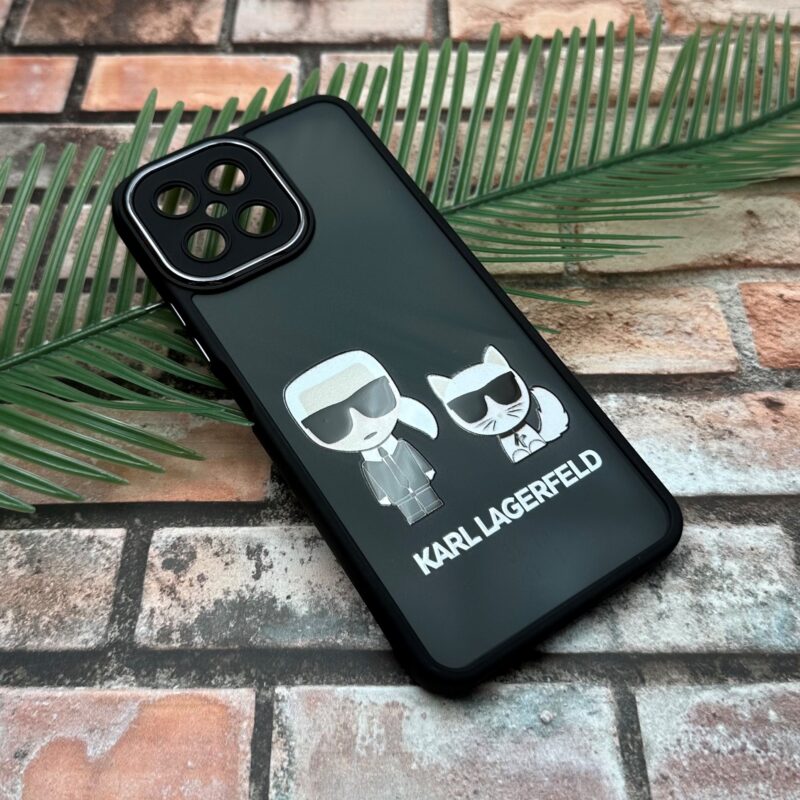 قاب گوشی HONOR X8 4G آنر متال دور سیلیکونی محافظ لنزدار طرح Karl Lagerfeld کد 51968 - Image 2