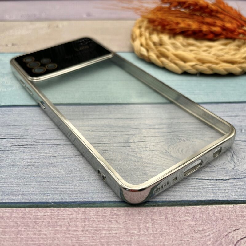 قاب گوشی Galaxy A51 سامسونگ Camera Lens شفاف محافظ لنز دار دور نقره ای کد 71245 - Image 2