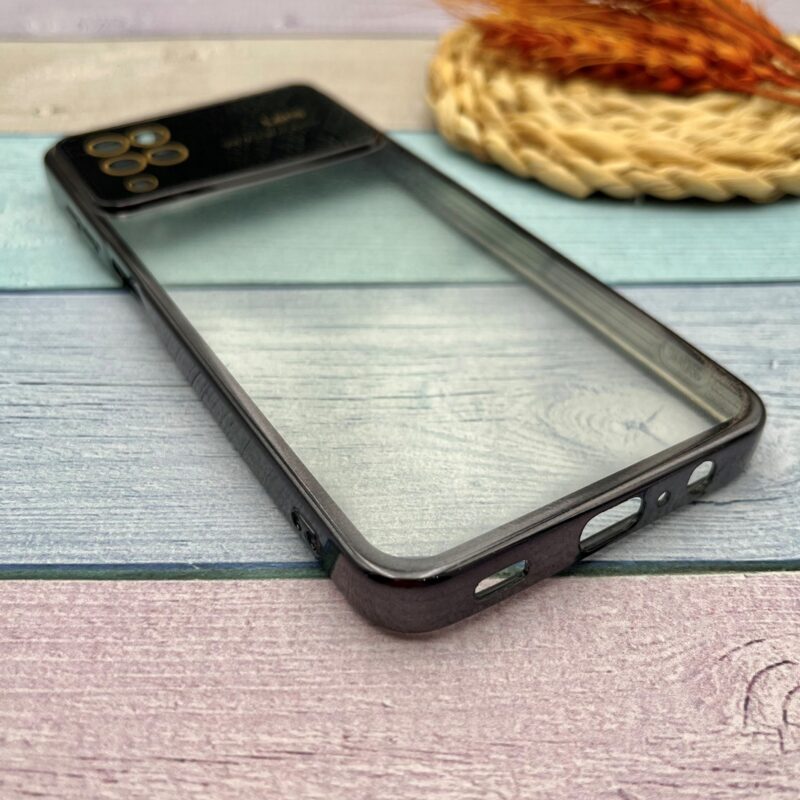 قاب گوشی Galaxy A12 / Galaxy M12 سامسونگ Camera Lens شفاف محافظ لنز دار دور کرومی کد 79005 - Image 2