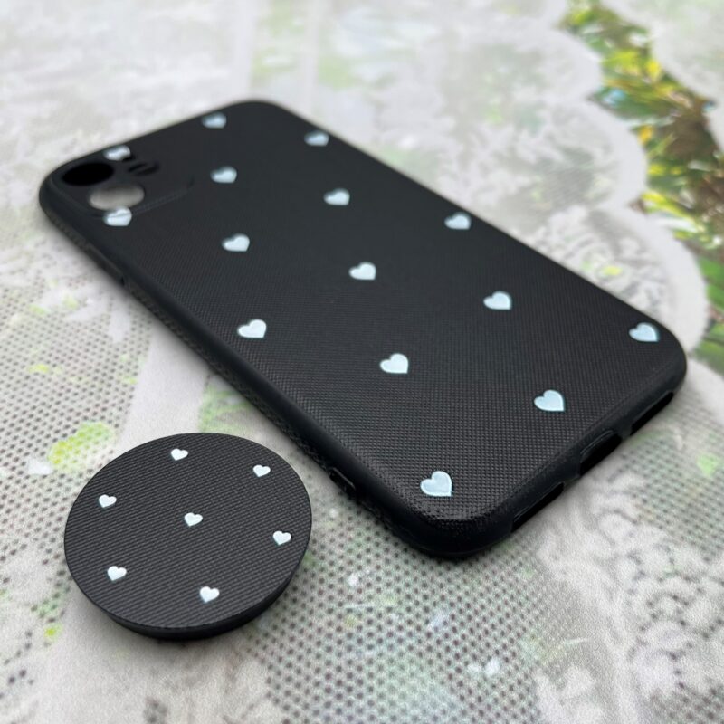 قاب گوشی iPhone 11 آیفون فانتزی سوزنی برجسته طرح قلبی پاپ سوکت دار کد 89595 - Image 2
