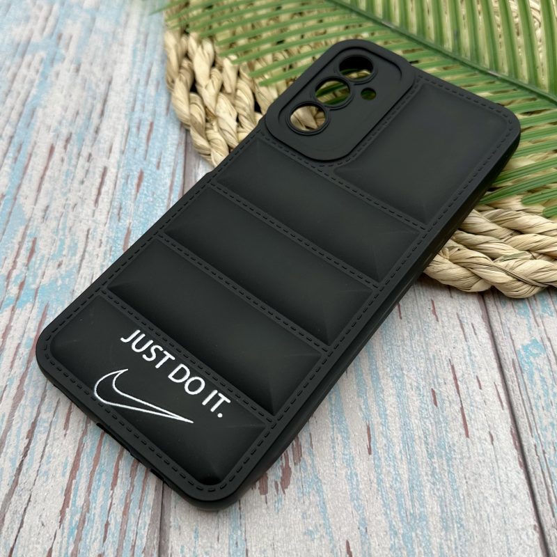 قاب گوشی Galaxy A14 سامسونگ پافری طرح Just Do It مشکی محافظ لنز دار کد 33391 - Image 2