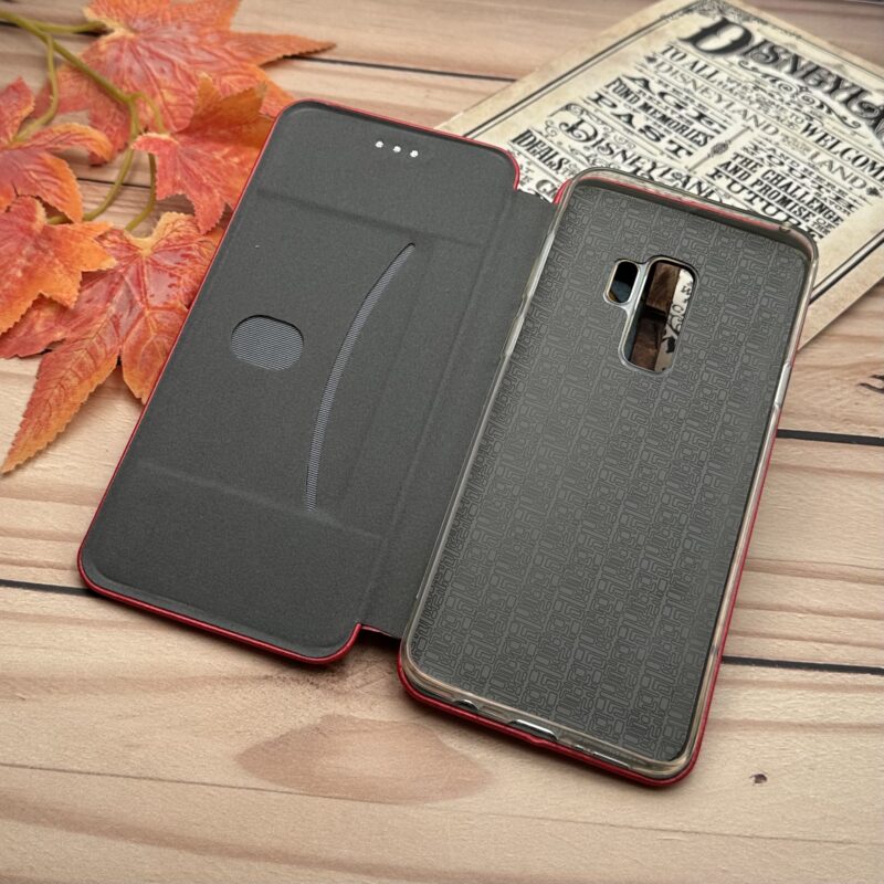 کیف مگنتی گوشی Galaxy S9 Plus سامسونگ چرمی جاکارتی رنگ قرمز کد 70489 - Image 2