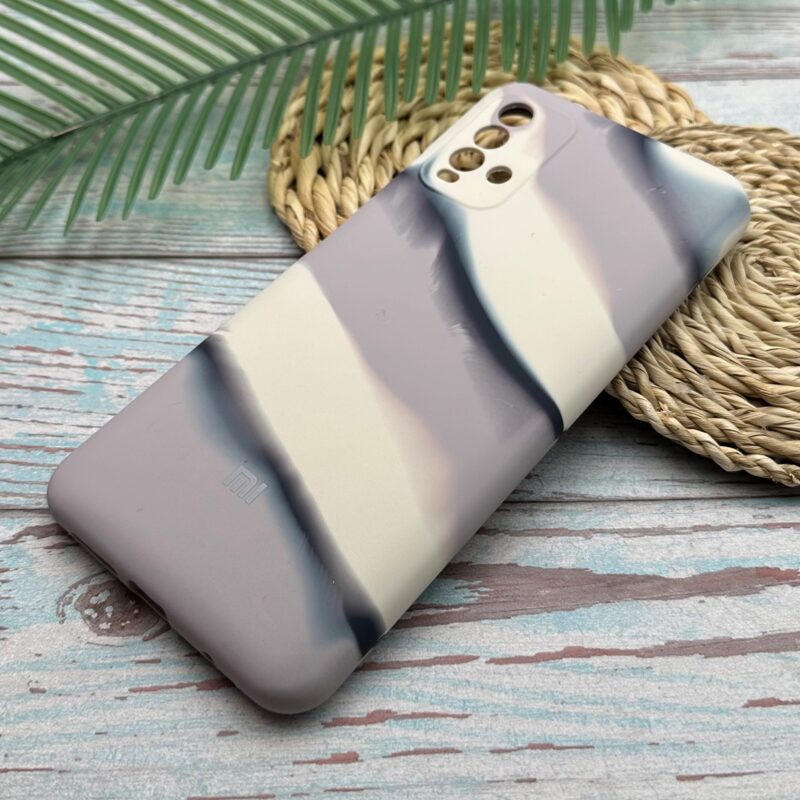 قاب گوشی Redmi 9T شیائومی سیلیکونی پاک کنی اورجینال آبرنگی رنگین کمانی داخل مخمل محافظ لنز دار کد 98226 - Image 2