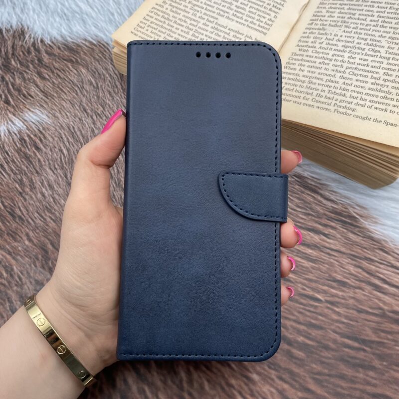 کیف گوشی Galaxy A51 سامسونگ چرم مگنتی جاکارتی محافظ لنزدار سرمه ای کد 13080 - Image 3