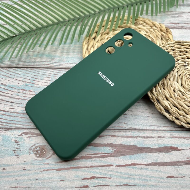 قاب گوشی Galaxy A34 سامسونگ سیلیکونی پاک کنی اورجینال داخل پارچه ای محافظ لنزدار رنگ سبز کد 22961 - Image 2