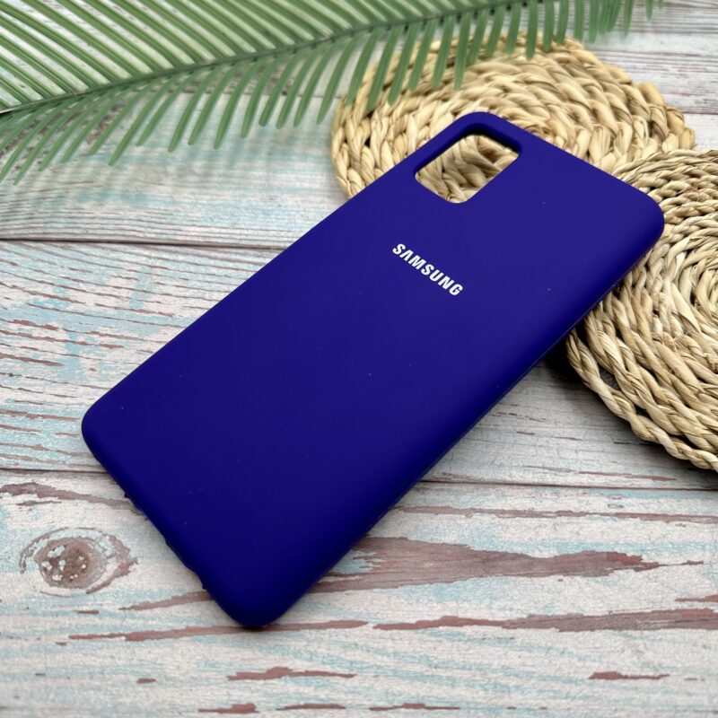 قاب گوشی Galaxy A51 سامسونگ سیلیکونی پاک کنی اورجینال داخل پارچه ای رنگ ارغوانی کد 25583 - Image 2