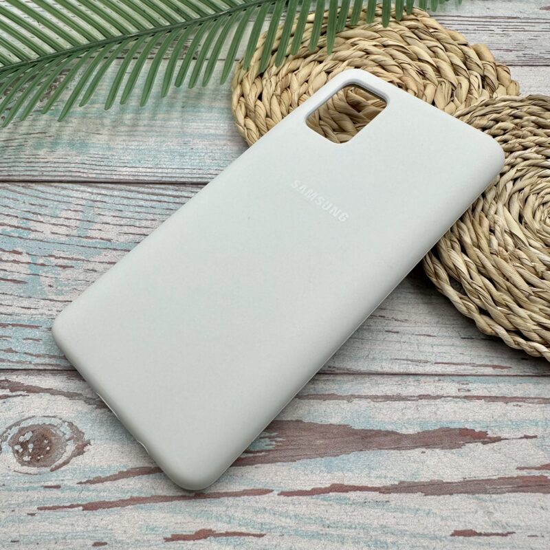 قاب گوشی Galaxy A51 سامسونگ سیلیکونی پاک کنی اورجینال داخل پارچه ای رنگ سفید کد 42194 - Image 2