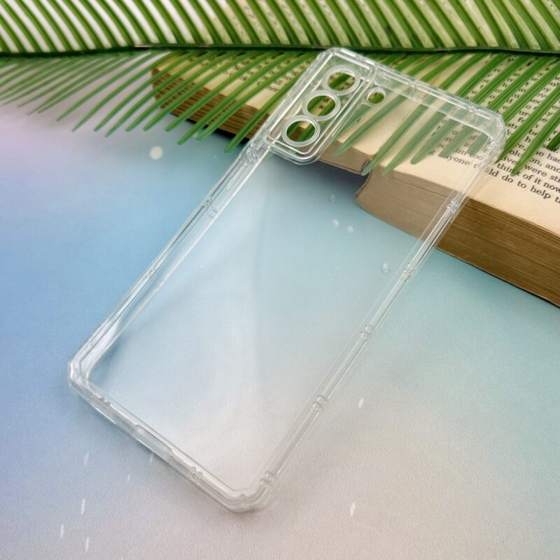 قاب گوشی Galaxy S21 FE سامسونگ ژله ای شفاف بی رنگ Space ایربگ دار کپسولی محافظ لنز دار کد 50492 - Image 2