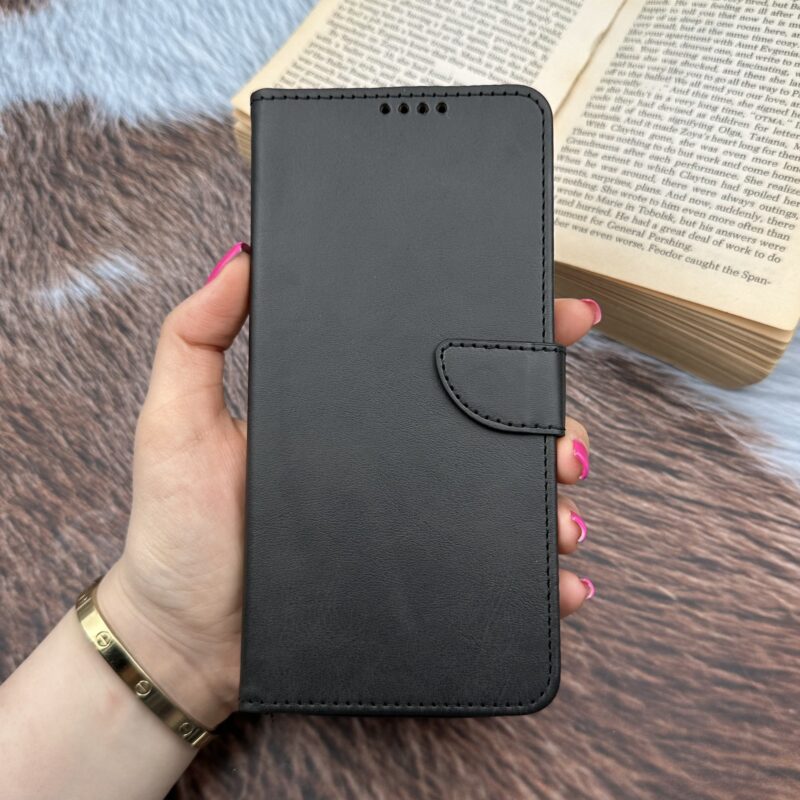 کیف گوشی A23 سامسونگ چرم مگنتی جاکارتی محافظ لنزدار مشکی کد 78005 - Image 2